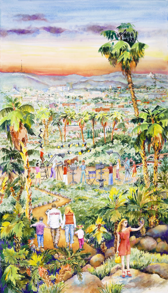 586x1024 Hollywood Painting Is Spotlighted In New California Art Club - Hollywood Painting