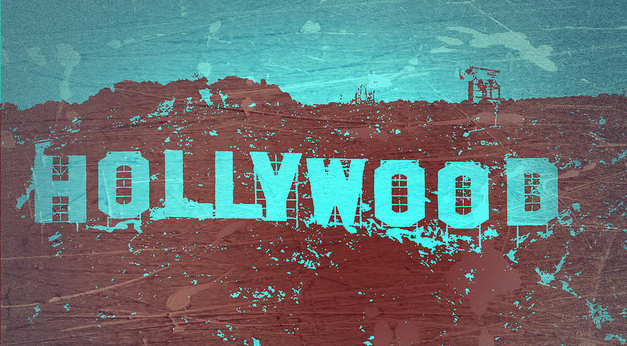 900x497 Hollywood Sign Photograph By Naxart Studio - Hollywood Sign Painting