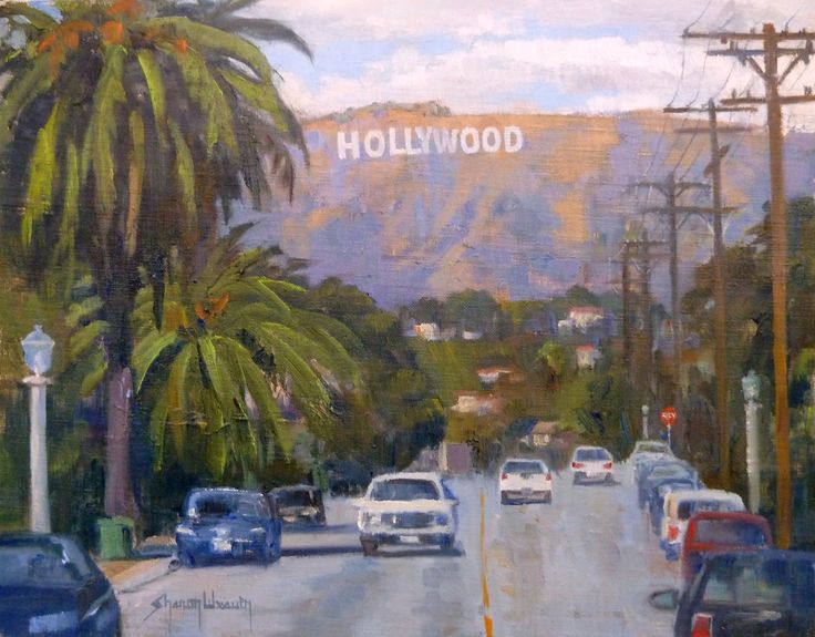 736x575 The 58 Best Sharon Weaver Fine Art Images On Hollywood - Hollywood Sign Painting