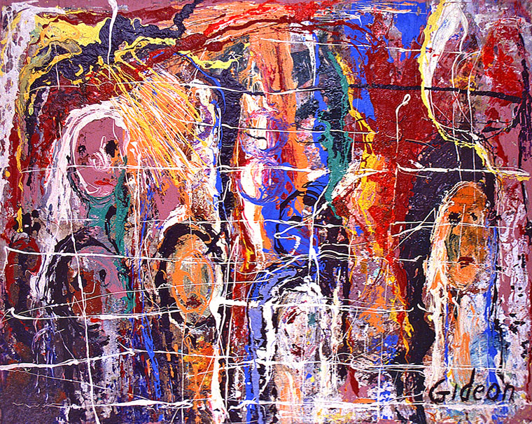 760x605 Paintings And Sculptures Of The Holocaust By Artist Gideon - Holocaust Painting