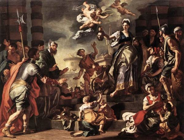 600x457 Judith With The Head Of Holofernes By Francesco Solimena - Holofernes Painting