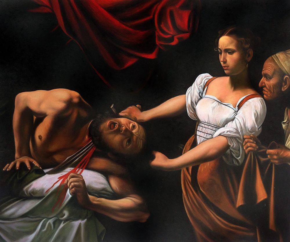 1000x833 Michelangelo Da Caravaggio, Judith Beheading Holofernes - Holofernes Painting