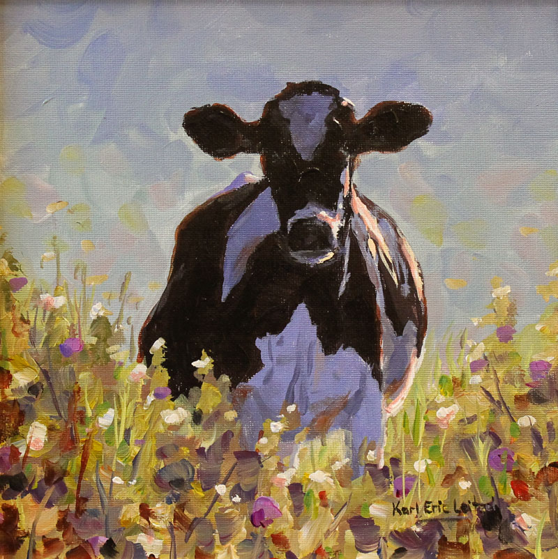 800x802 Leitzel Studio Home Page - Holstein Cow Painting