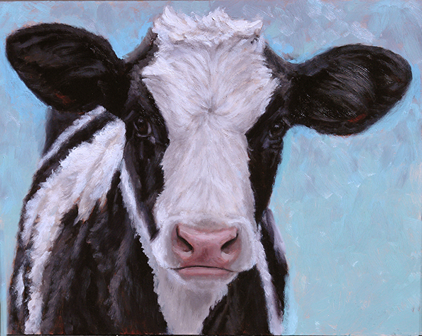 Holstein Cow Painting at PaintingValley.com | Explore collection of ...