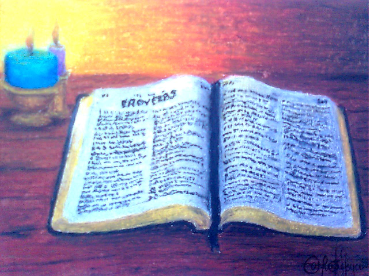 1280x960 The Holy Bible (Pastel) By Joycego - Holy Bible Painting