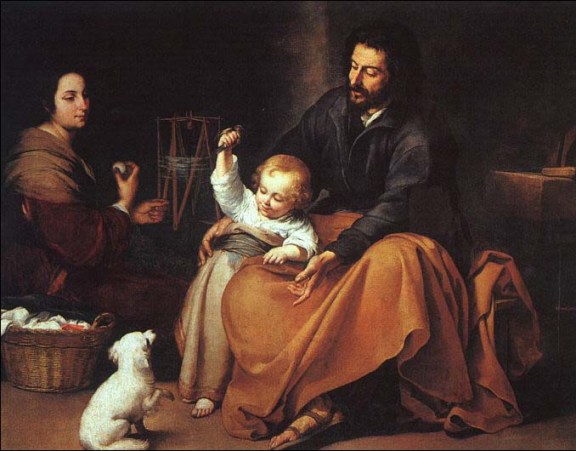 576x451 Paintings Of The Holy Family - Holy Family Painting