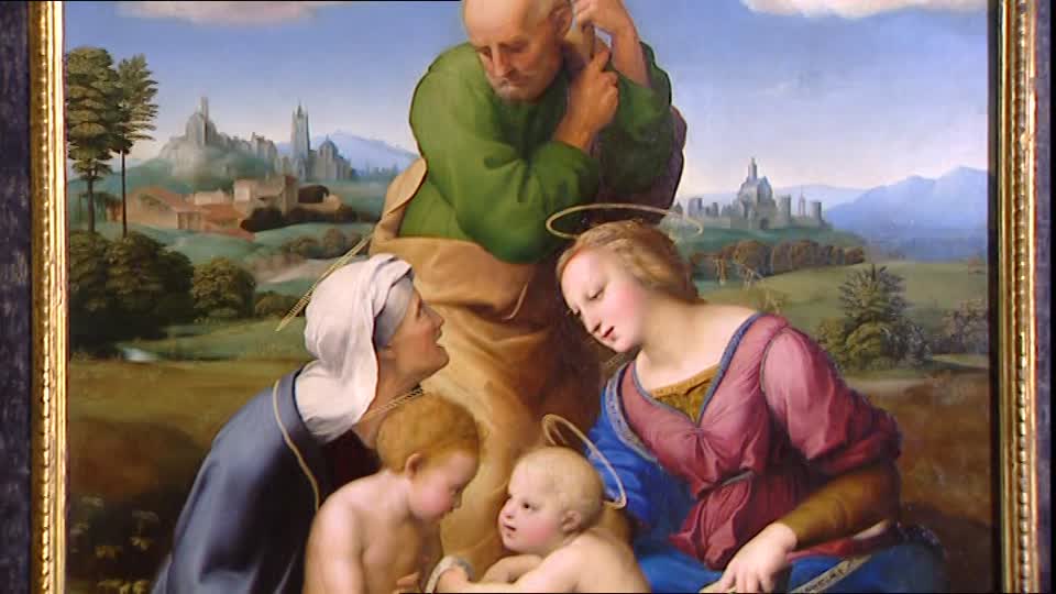 960x540 Painting Holy Family Germany Sd Stock Video 276 867 764 - Holy Family Painting