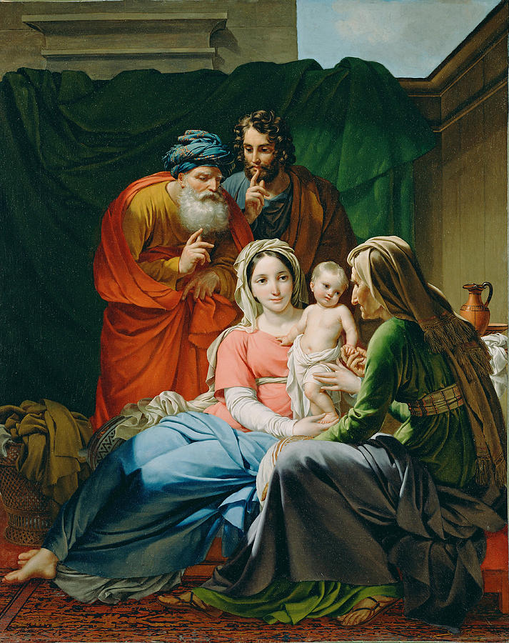 713x900 The Holy Family Painting By Joseph Paelinck - Holy Family Painting