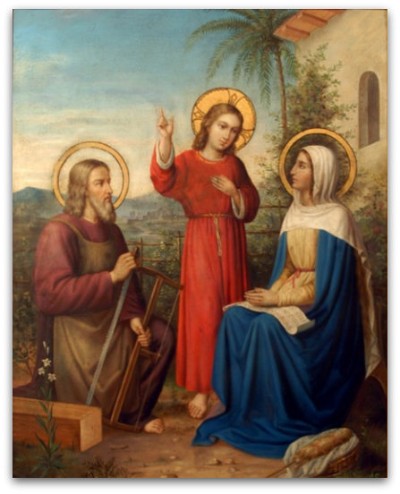 400x494 - Holy Family Painting