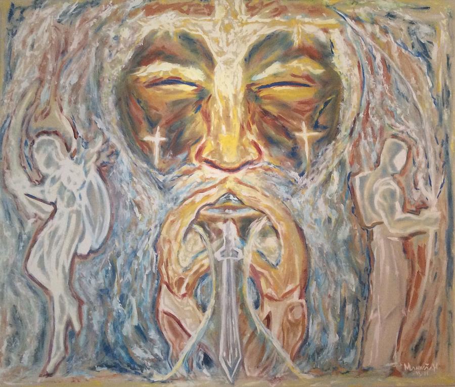 900x765 Holy Grail Painting By Mannaah Blackwell - Holy Grail Painting