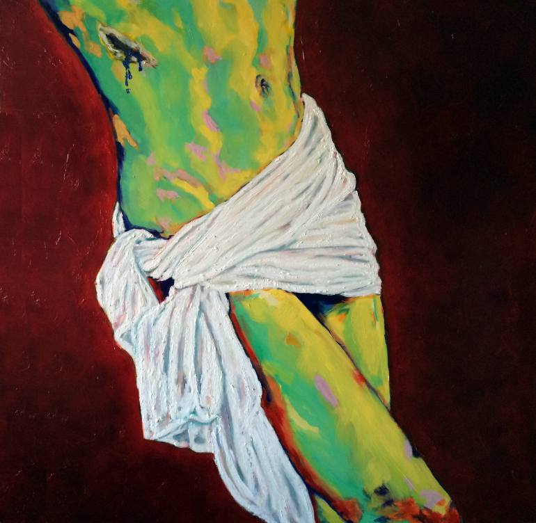 770x752 Saatchi Art Jesus Christ Amp The Holy Grail Painting By - Holy Grail Painting