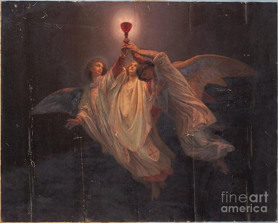 900x723 Title The Holy Grail Painting By Motionage Designs - Holy Grail Painting