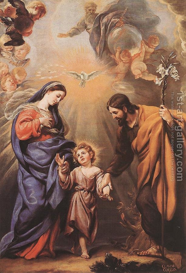 613x900 Holy Family Claudio Coello Reproduction 1st Art Gallery - Holy Painting