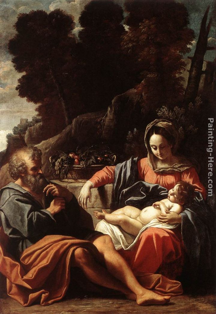 720x1045 Sisto Badalocchio The Holy Family Painting Anysize 50% Off - Holy Painting