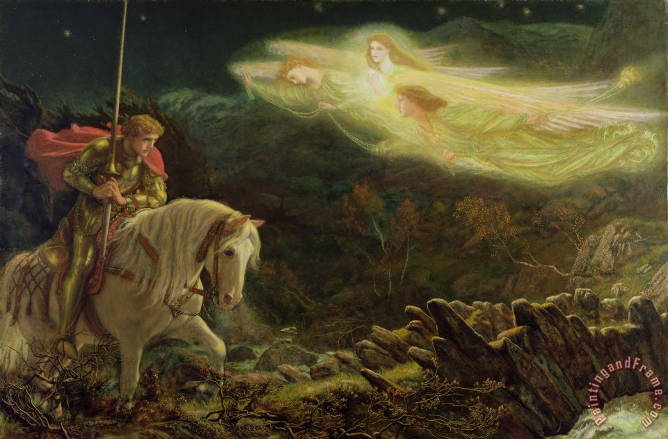 960x631 Arthur Hughes Quest For The Holy Grail Painting - Holy Painting