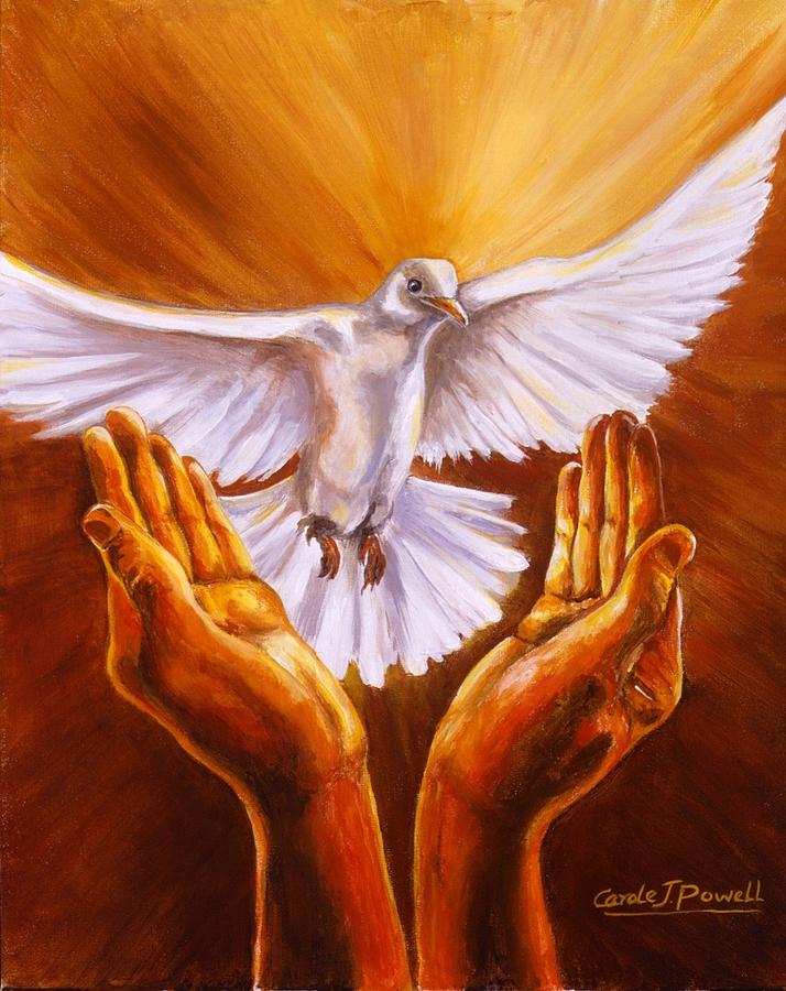 714x900 Come Holy Spirit Painting By Carole Powell - Holy Painting