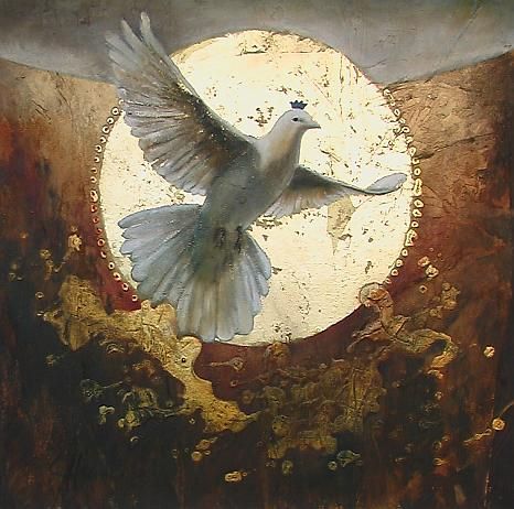 466x462 The Dove By Joy Heyneke - Holy Spirit Painting