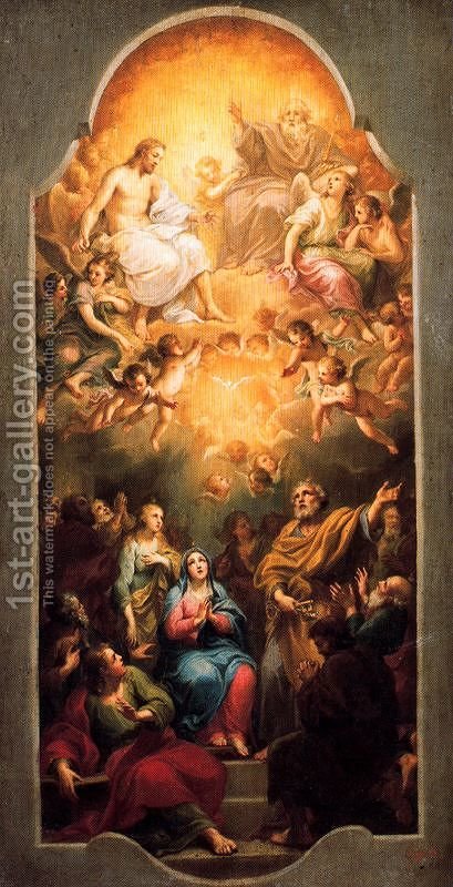 409x800 Descent Of The Holy Spirit Anton Raphael Mengs Reproduction 1st - Holy Spirit Painting