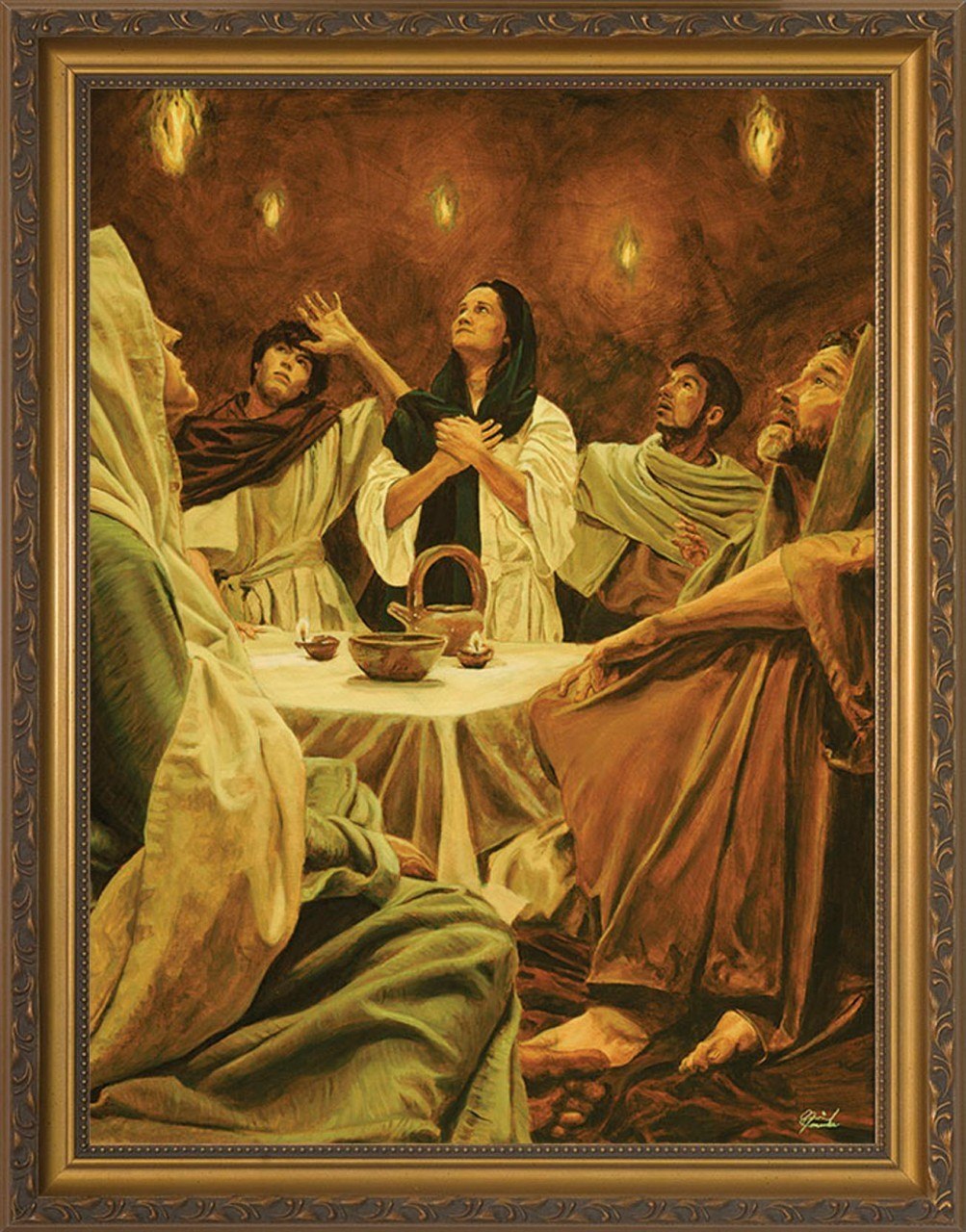 1003x1280 Descent Of The Holy Spirit By Jason Jenicke - Holy Spirit Painting