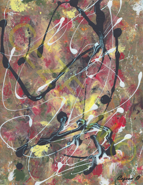 500x647 Artwork By Cezean Mat - Holy Trinity Modern Painting