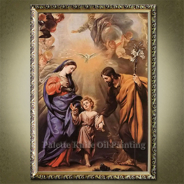 640x640 Home Decor Jesus Christ Painting Holy Trinity Painting Art Decor - Holy Trinity Painting