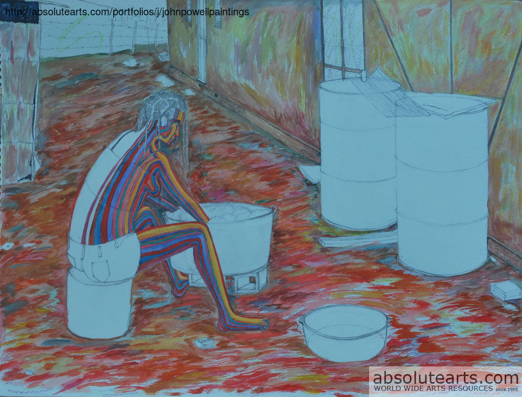 1024x779 John Powell Artwork Home Alone 2 Painting In Process Original - Home Alone Painting