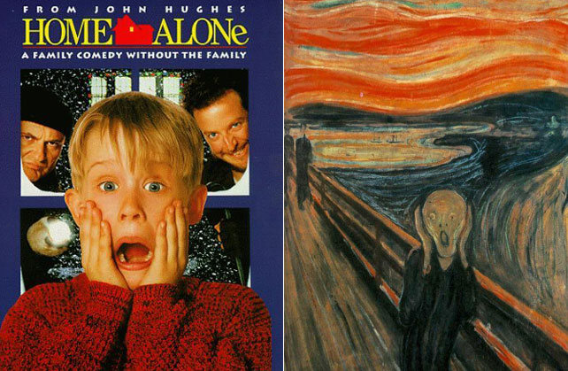 642x419 Home Alone Scream - Home Alone Painting