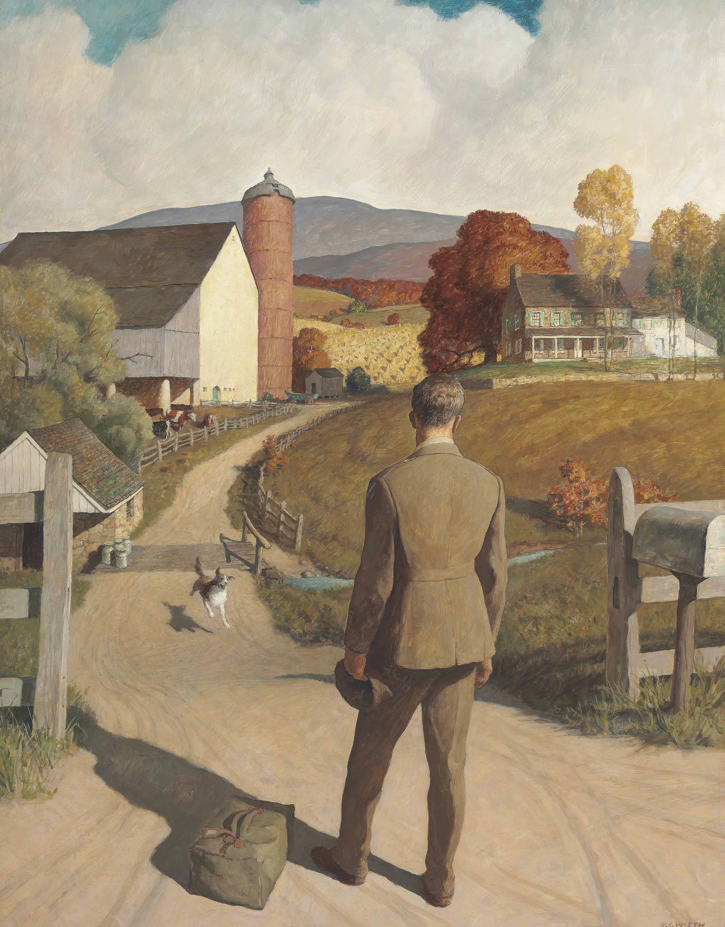 2502x3200 Newell Convers Wyeth (1882 1945) The Homecoming 20th Century - Homecoming Painting