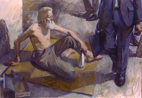 470x325 Artwork By Dan Gheno - Homeless Painting