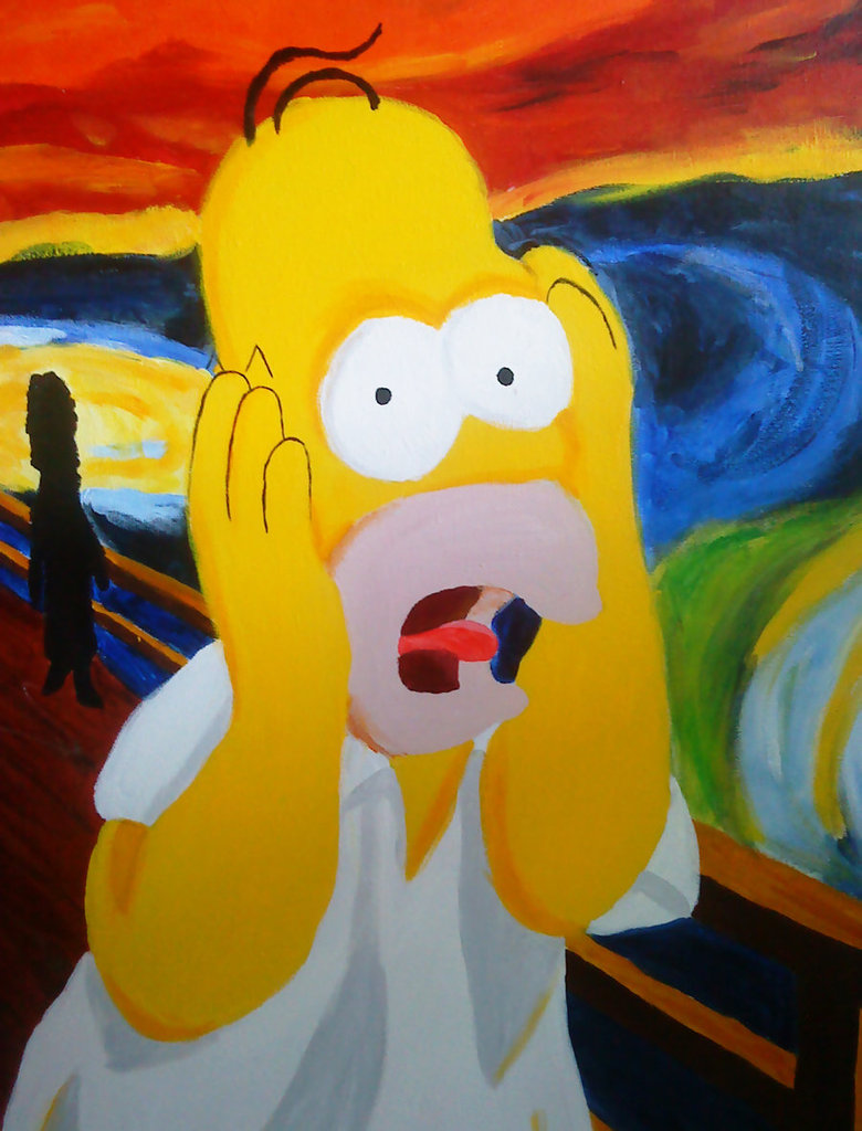 780x1024 Homer Simpsons By Malleymalos - Homer Simpson Painting