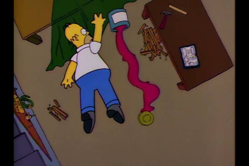 960x640 Image - Homer Simpson Painting