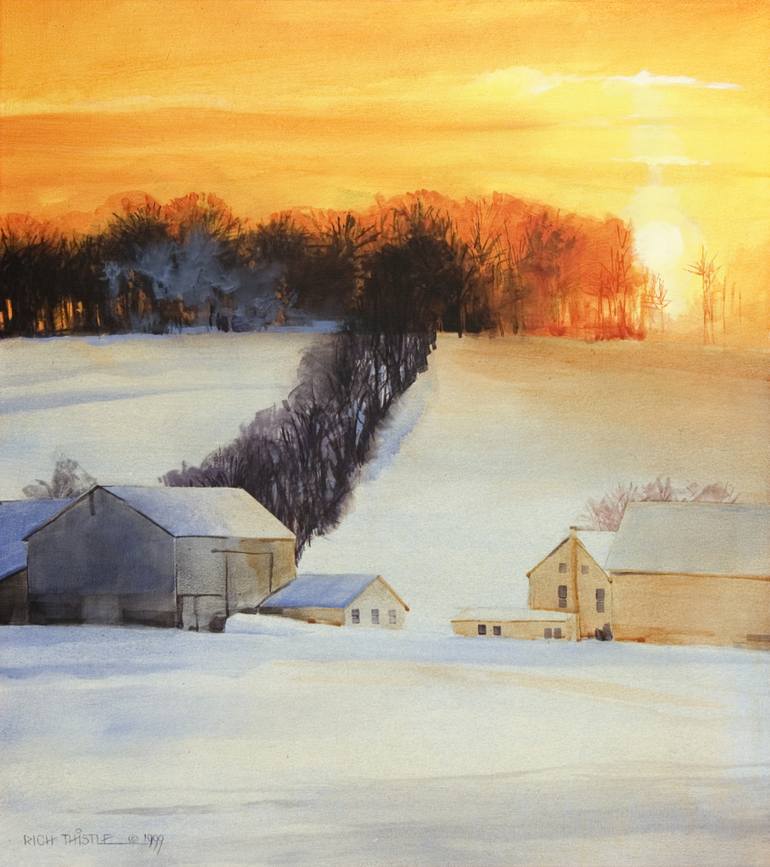 770x867 Saatchi Art Homestead Painting By Rich Thistle - Homestead Painting