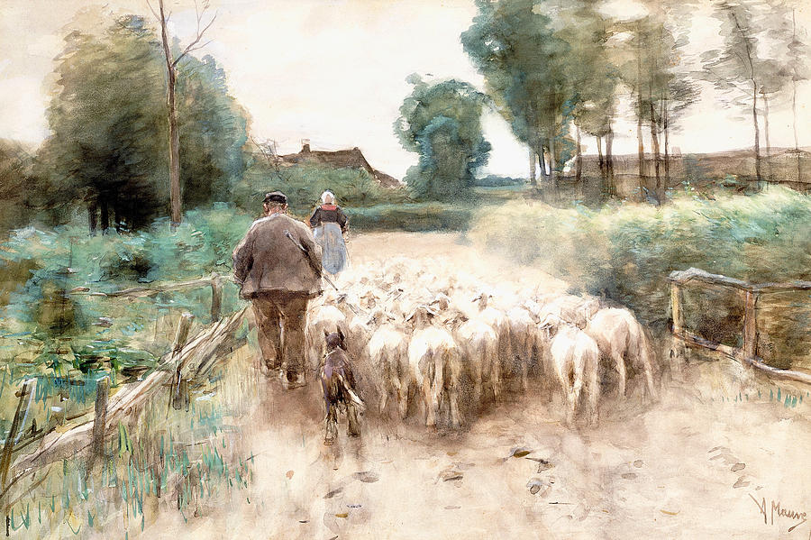 900x599 Homeward Bound Painting By Anton Mauve - Homeward Bound Painting
