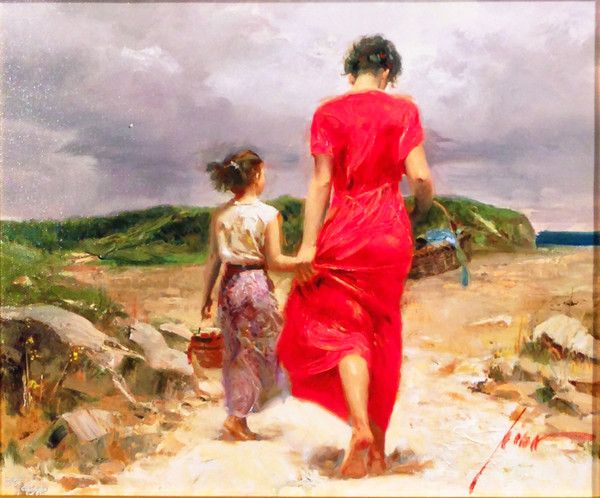 600x498 Artist Pino Title Homeward Bound Medium Giclee On Canvas - Homeward Bound Painting