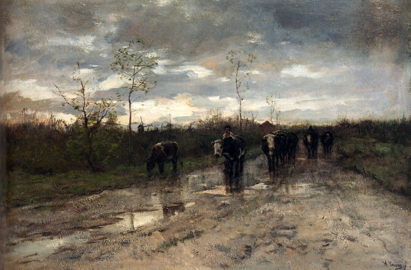 800x527 Artwork By Anton Mauve - Homeward Bound Painting