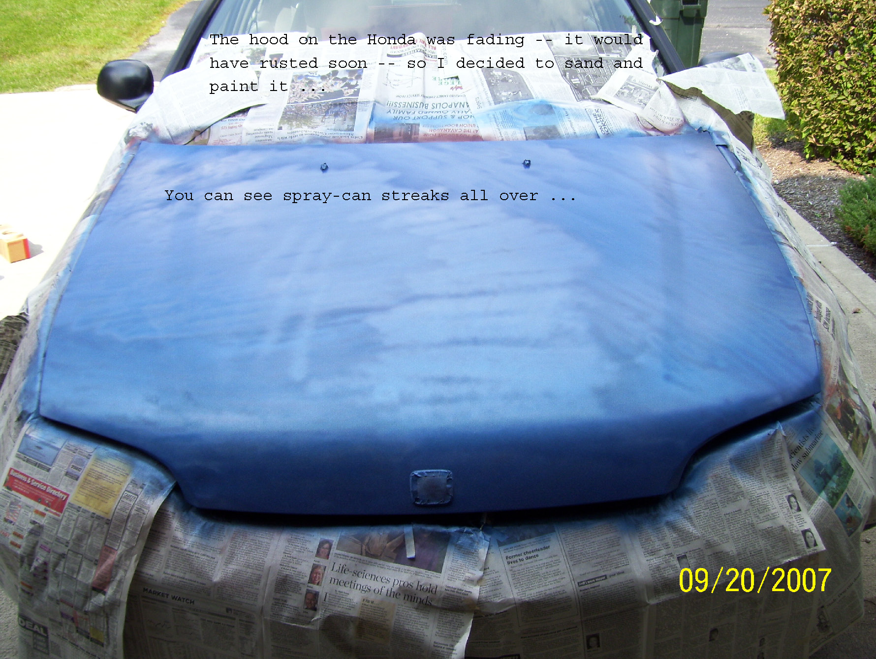 1780x1340 Painting The Honda Hood Leisure The Purpose Of Life - Honda Painting