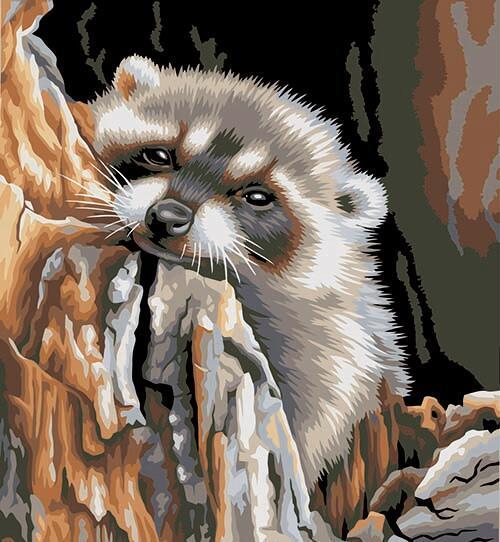 500x542 Honey Badger Painting - Honey Badger Painting