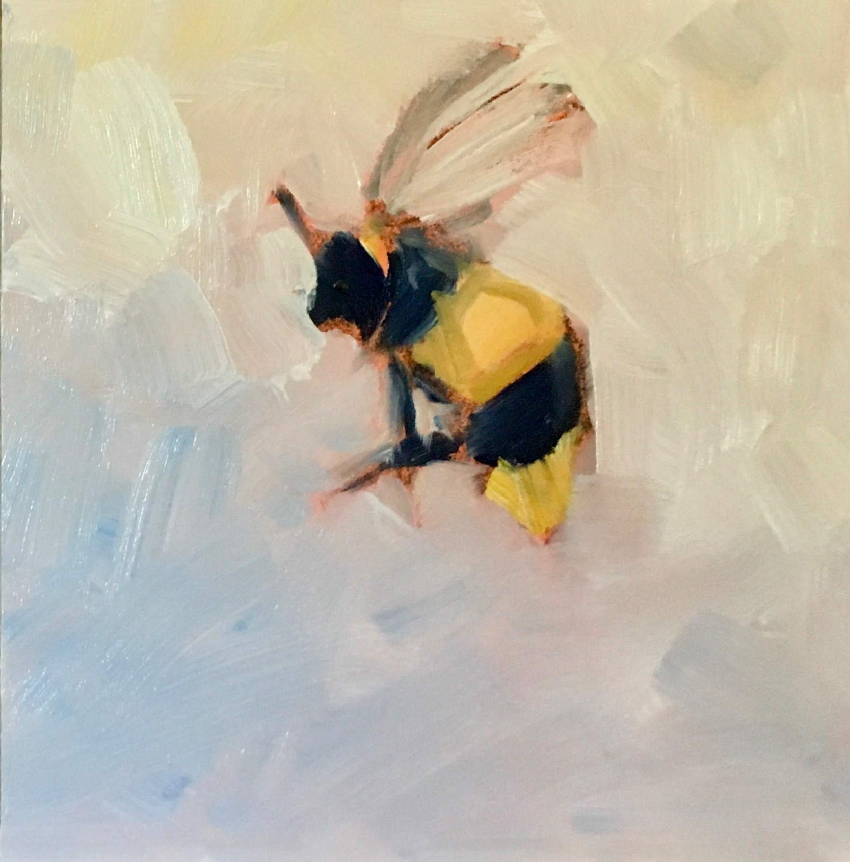 1668x1691 Bee Good! Painting Barbara Ramp Adventures Of A Daily Painter - Honey Bee Painting