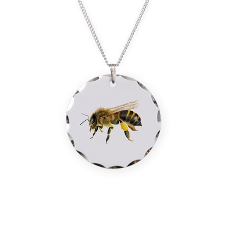460x460 Honey Bee Watercolour Watercolor Painting Neckla By Alisonlangridge - Honey Bee Watercolor Painting