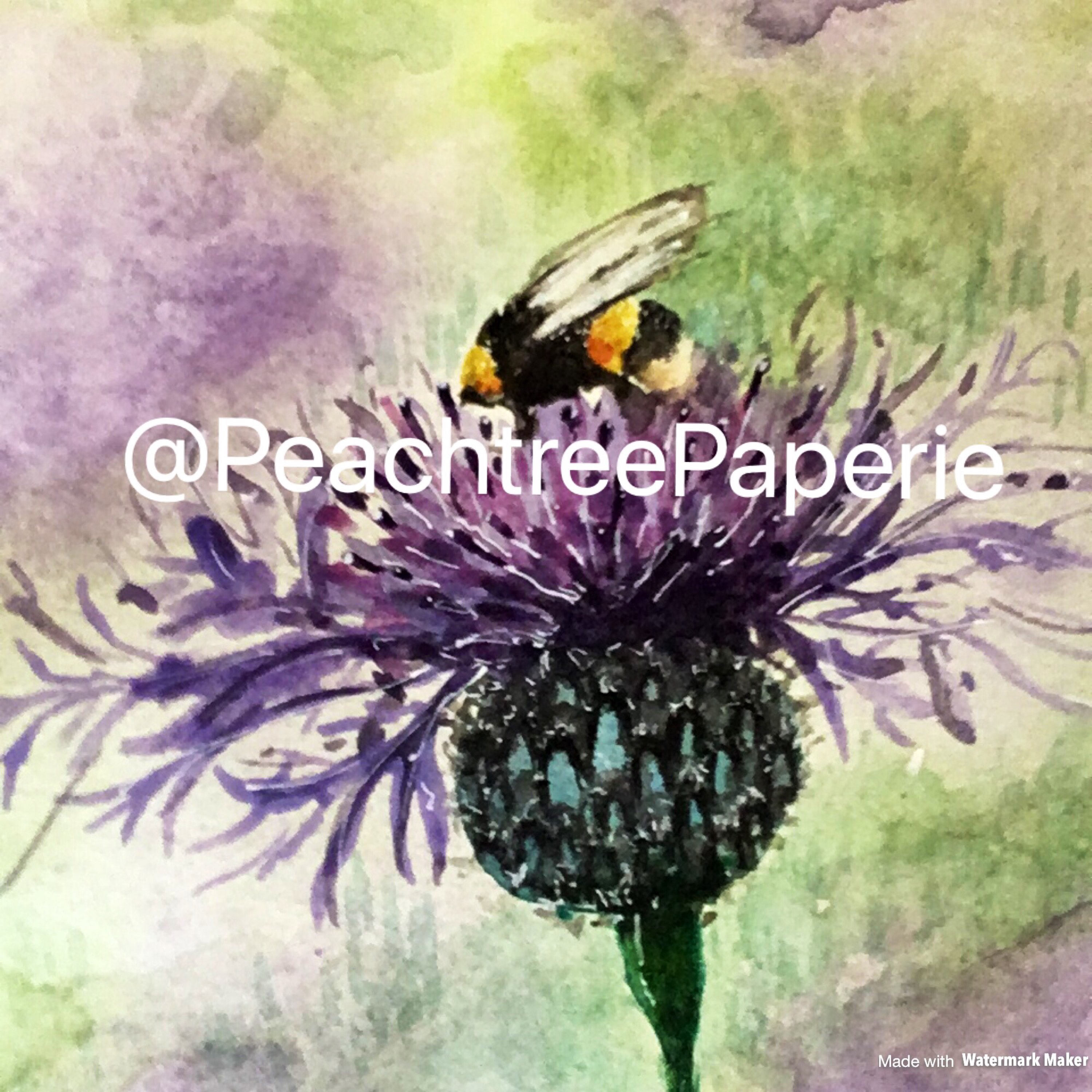 3000x3000 Bumble Bee Watercolor Print - Honey Bee Watercolor Painting