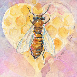 300x300 Honeycomb Paintings Fine Art America - Honeycomb Painting