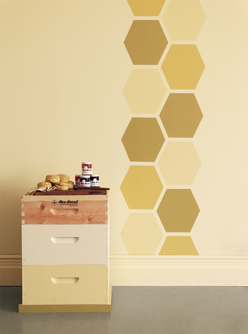 800x1076 Make This Honeycomb Wall Colorhouse - Honeycomb Painting
