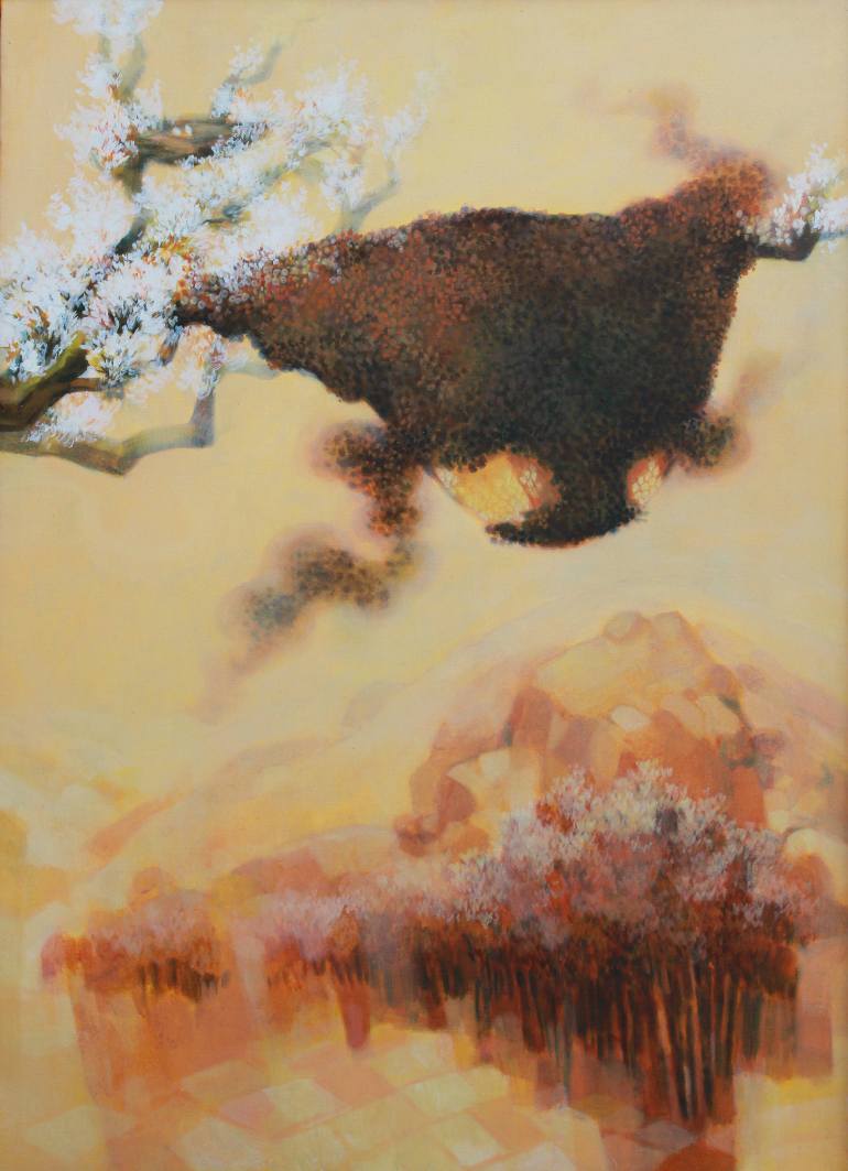 770x1063 Saatchi Art Honeycomb Painting By Rajasekar Arumugam - Honeycomb Painting