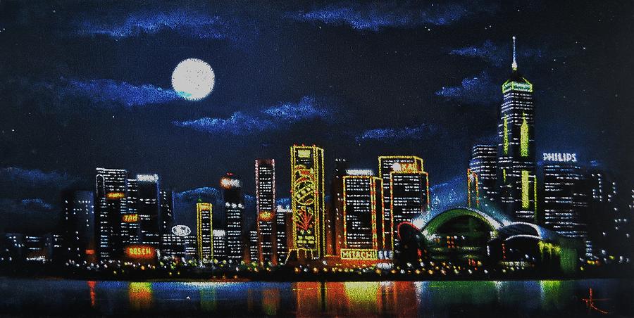 900x452 Hong Kong Painting By Thomas Kolendra - Hong Kong Painting