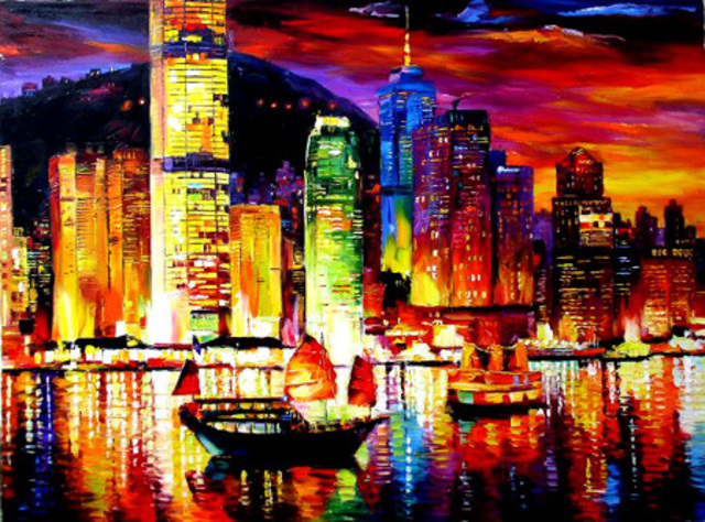 Hong Kong Painting at PaintingValley.com | Explore ...