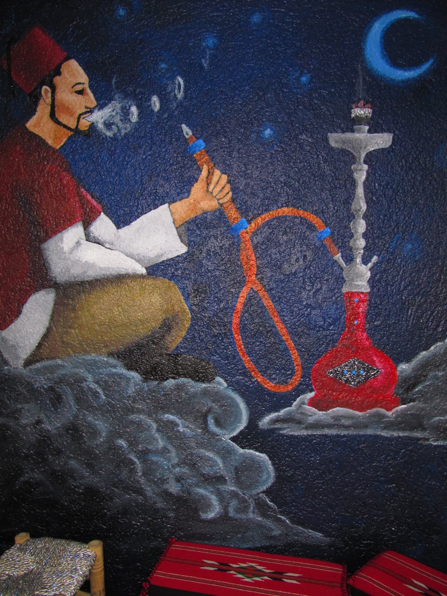 900x1200 Hookah Bar By Badash13 - Hookah Painting
