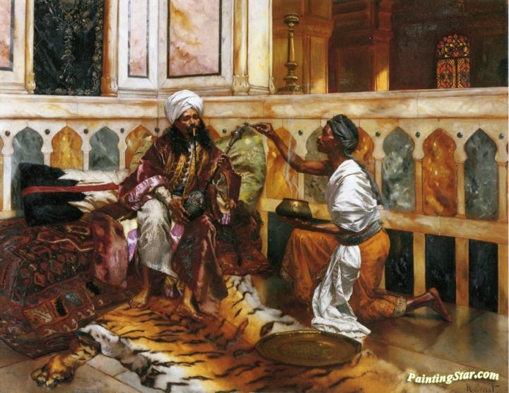 720x556 Preparing The Hookah Artwork By Rudolf Ernst Oil Painting Amp Art - Hookah Painting