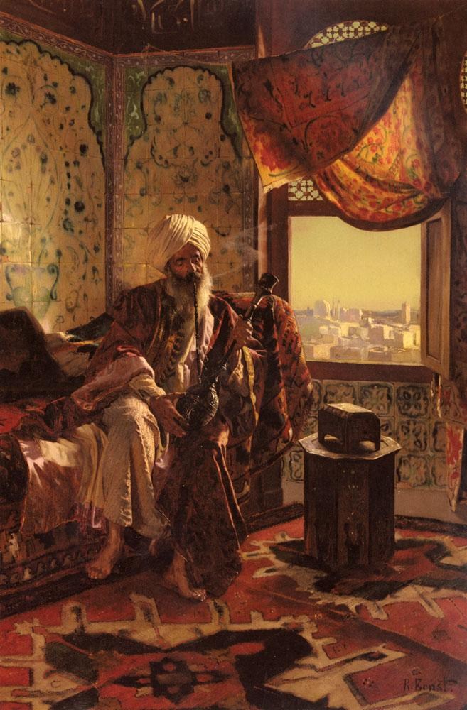 657x1000 Rudolf Ernst Smoking The Hookah Painting Best Smoking The Hookah - Hookah Painting