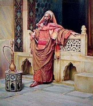 324x367 Hookah 2 Painting By Ramesh K Nambiar - Hookah Painting