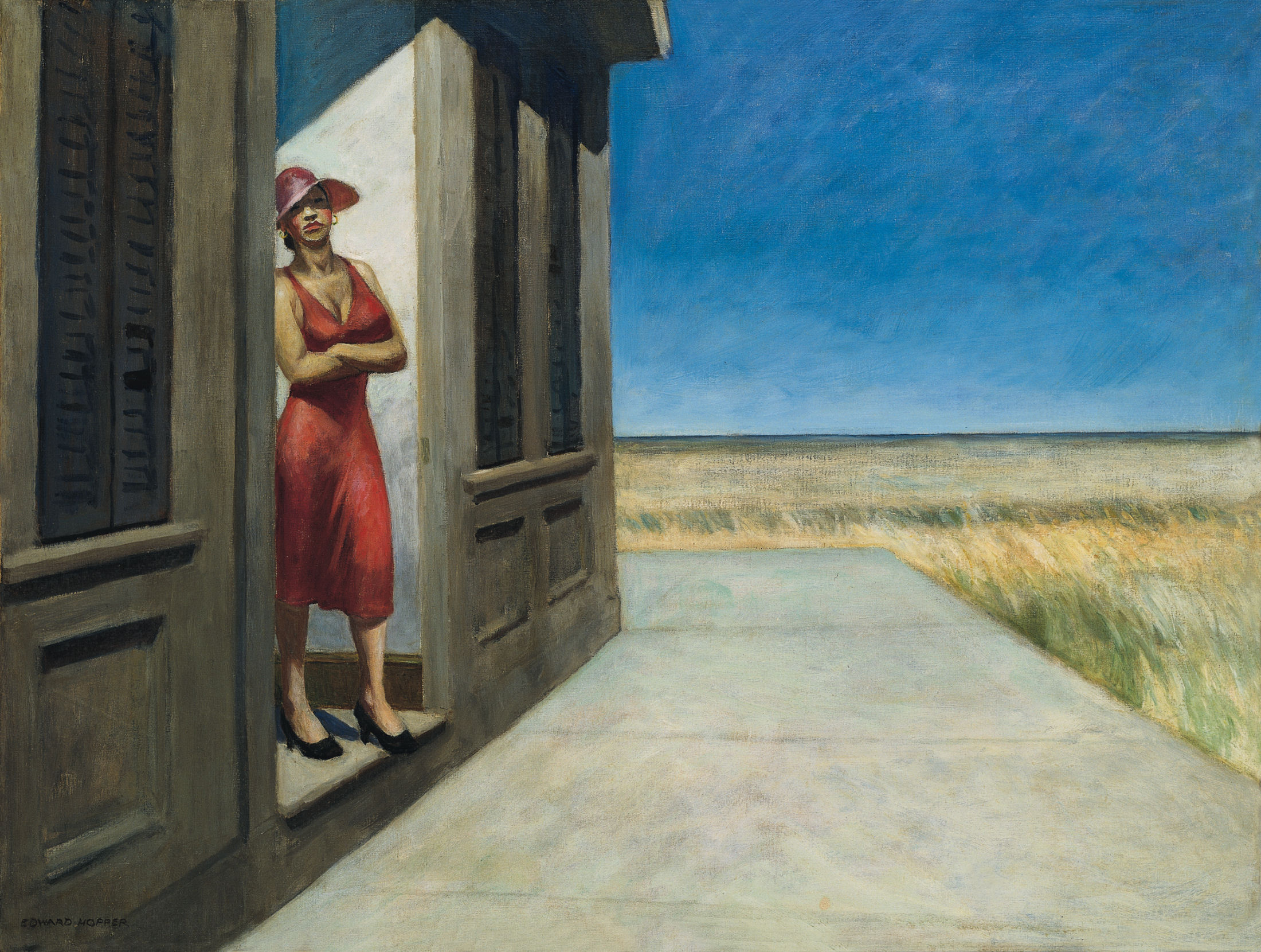 2200x1660 Edward Hopper Word And Silence - Hooper Painting